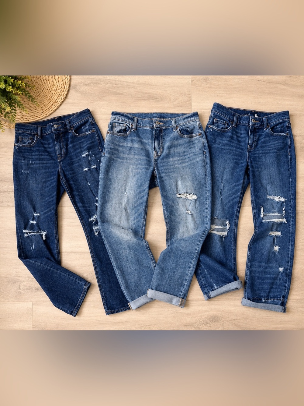 Old Navy Mid Rise Boyfriend Jeans Bundle